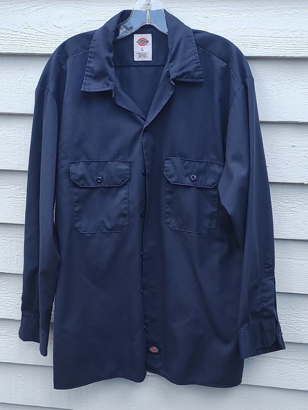 Dickies Navy Blue Long Sleeve Work Shirt